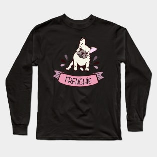 french bulldog for frenchie lover french bulldog white color Long Sleeve T-Shirt